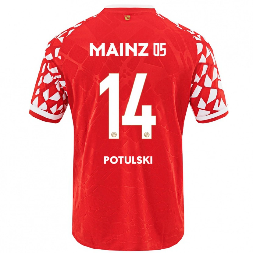 Danxen Damen Kacper Potulski #14 Rot Weiß Heimtrikot Trikot 2025/26 T-Shirt Österreich