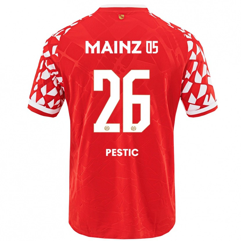 Danxen Damen Dominik Pestic #26 Rot Weiß Heimtrikot Trikot 2025/26 T-Shirt Österreich