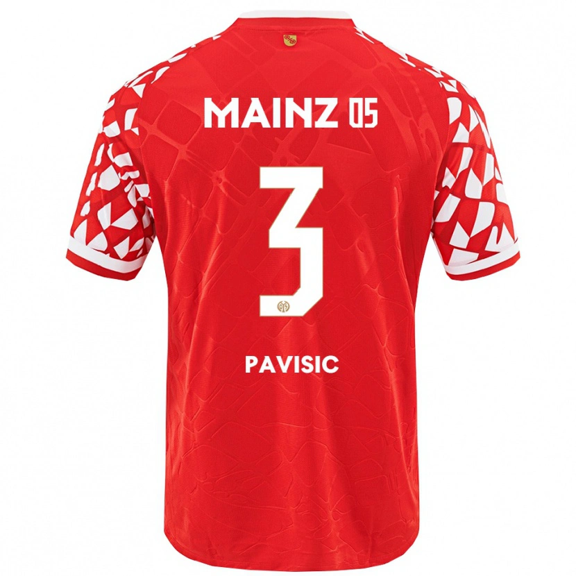 Danxen Damen Stjepan Pavisic #3 Rot Weiß Heimtrikot Trikot 2025/26 T-Shirt Österreich