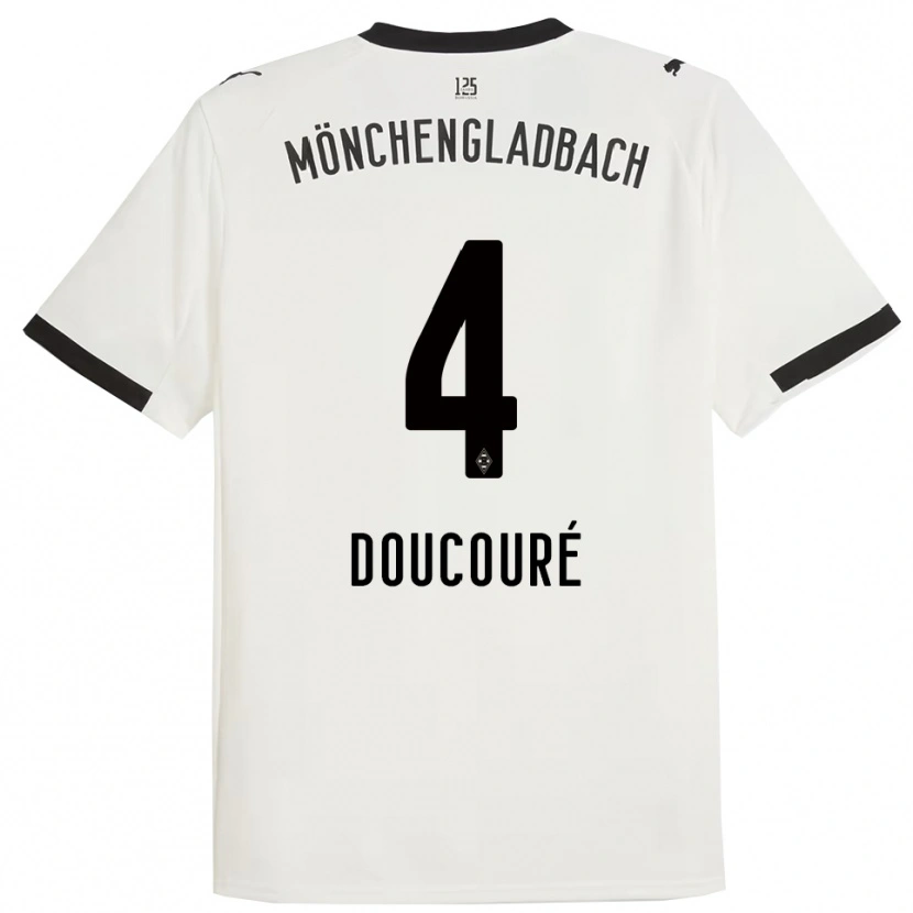 Danxen Damen Mamadou Doucoure #4 Weiß Schwarz Heimtrikot Trikot 2025/26 T-Shirt Österreich