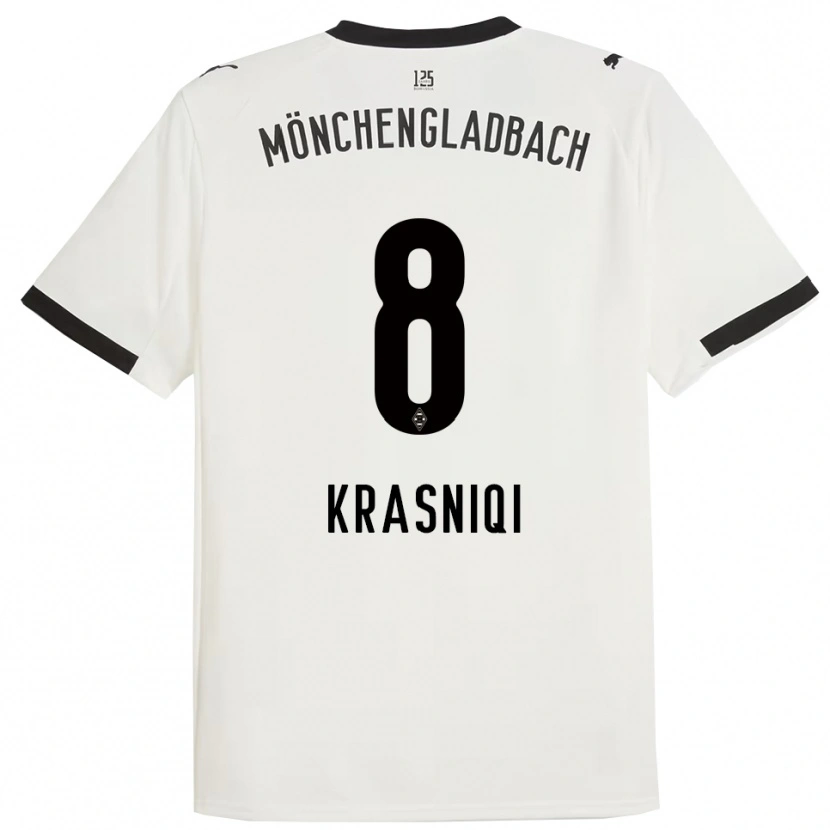 Danxen Damen Engjell Krasniqi #8 Weiß Schwarz Heimtrikot Trikot 2025/26 T-Shirt Österreich