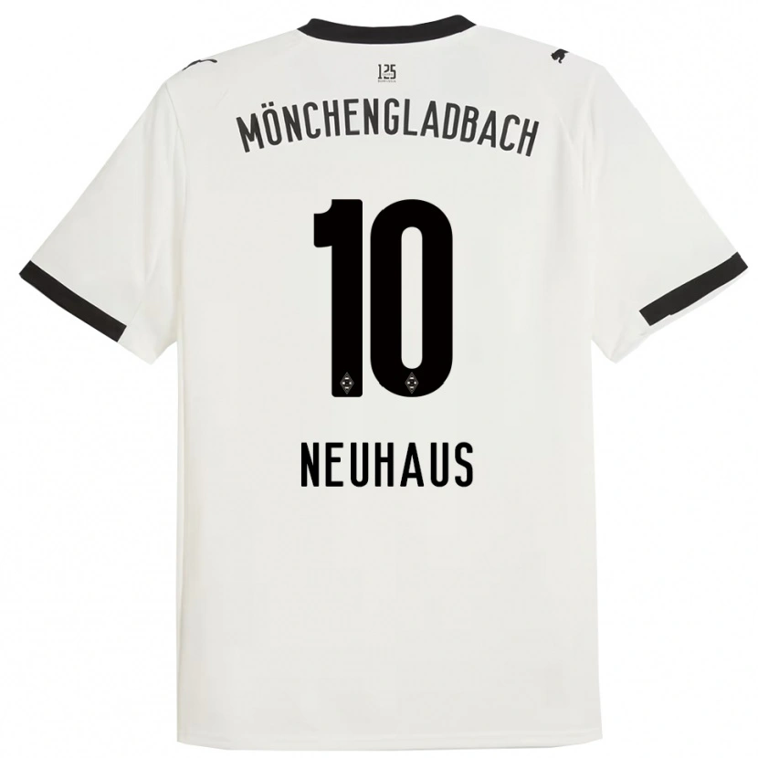 Danxen Damen Florian Neuhaus #10 Weiß Schwarz Heimtrikot Trikot 2025/26 T-Shirt Österreich
