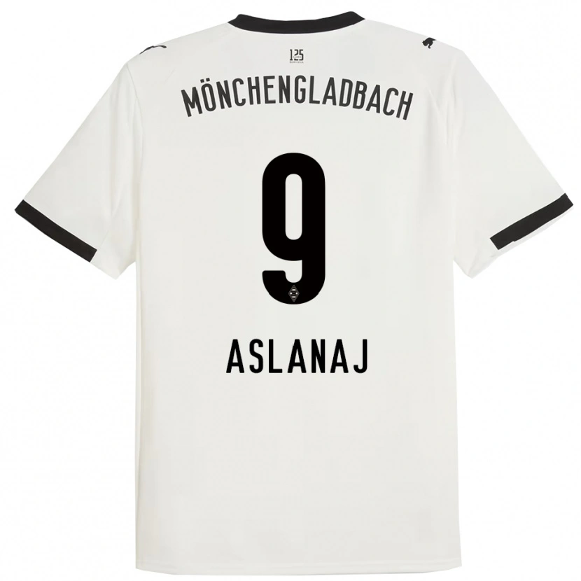 Danxen Damen Flaka Aslanaj #9 Weiß Schwarz Heimtrikot Trikot 2025/26 T-Shirt Österreich