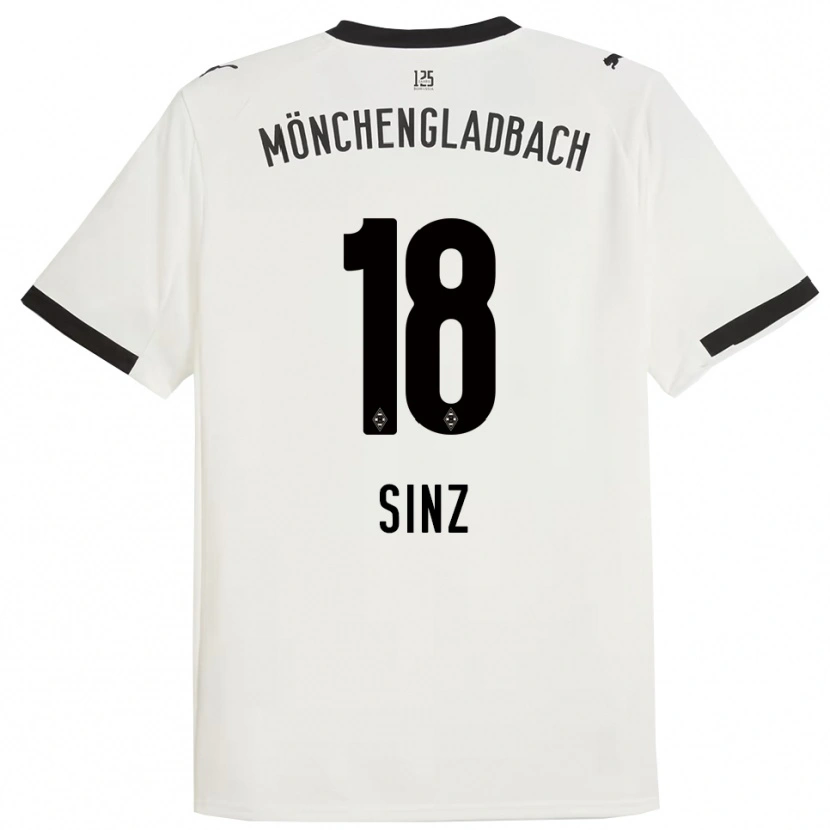 Danxen Damen Michelle Sinz #18 Weiß Schwarz Heimtrikot Trikot 2025/26 T-Shirt Österreich