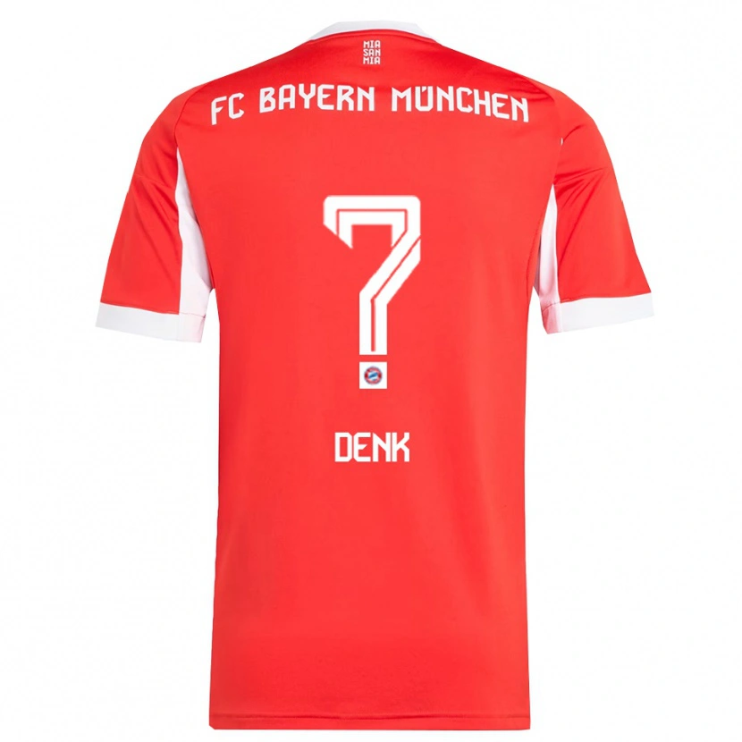 Danxen Damen Luca Denk #0 Rot Weiß Heimtrikot Trikot 2025/26 T-Shirt Österreich