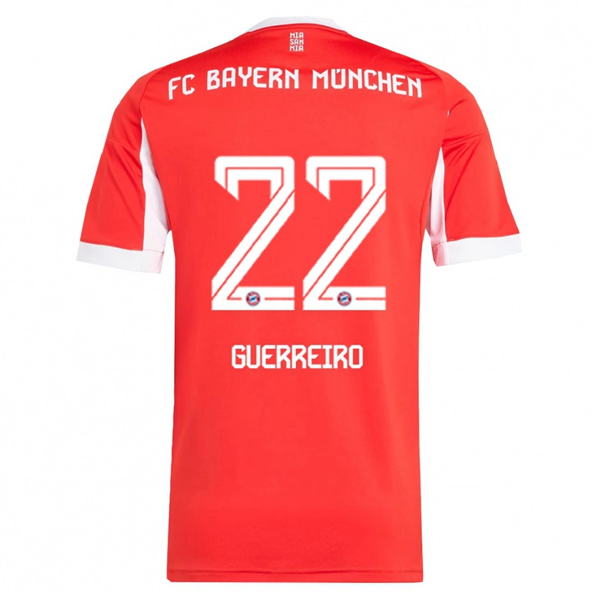 Danxen Damen Raphaël Guerreiro #22 Rot Weiß Heimtrikot Trikot 2025/26 T-Shirt Österreich
