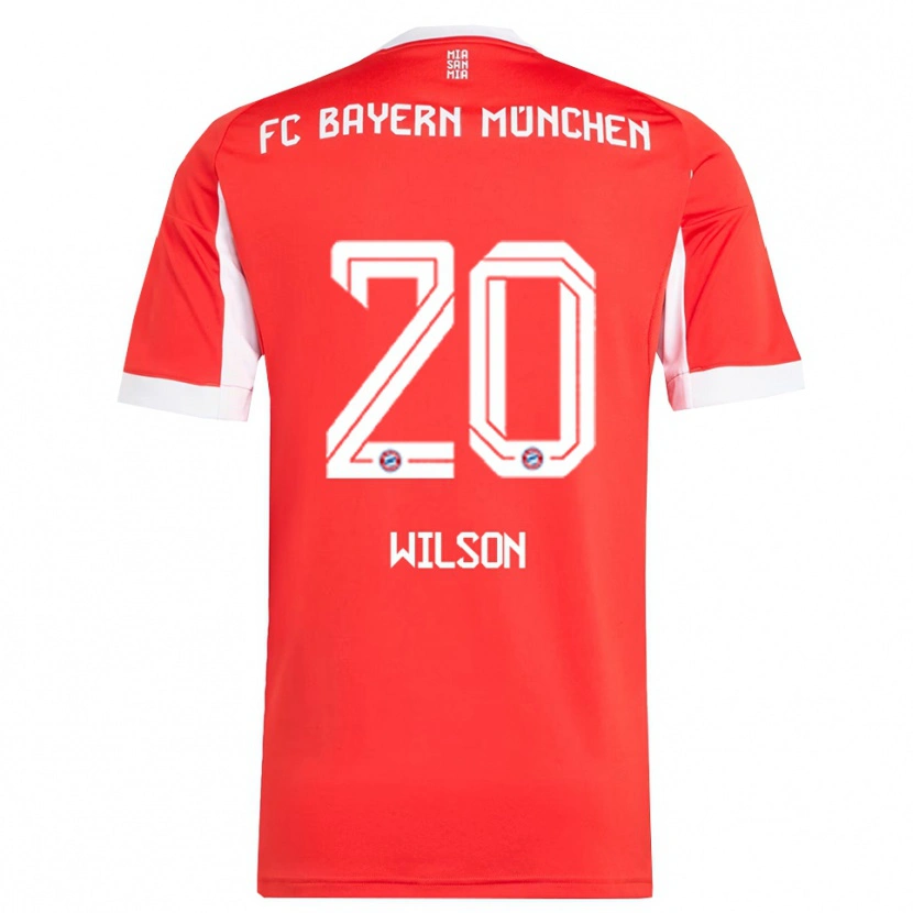 Danxen Damen Oluwaseyi Wilson #20 Rot Weiß Heimtrikot Trikot 2025/26 T-Shirt Österreich