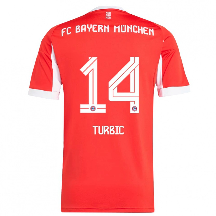 Danxen Damen Vedad Turbic #14 Rot Weiß Heimtrikot Trikot 2025/26 T-Shirt Österreich