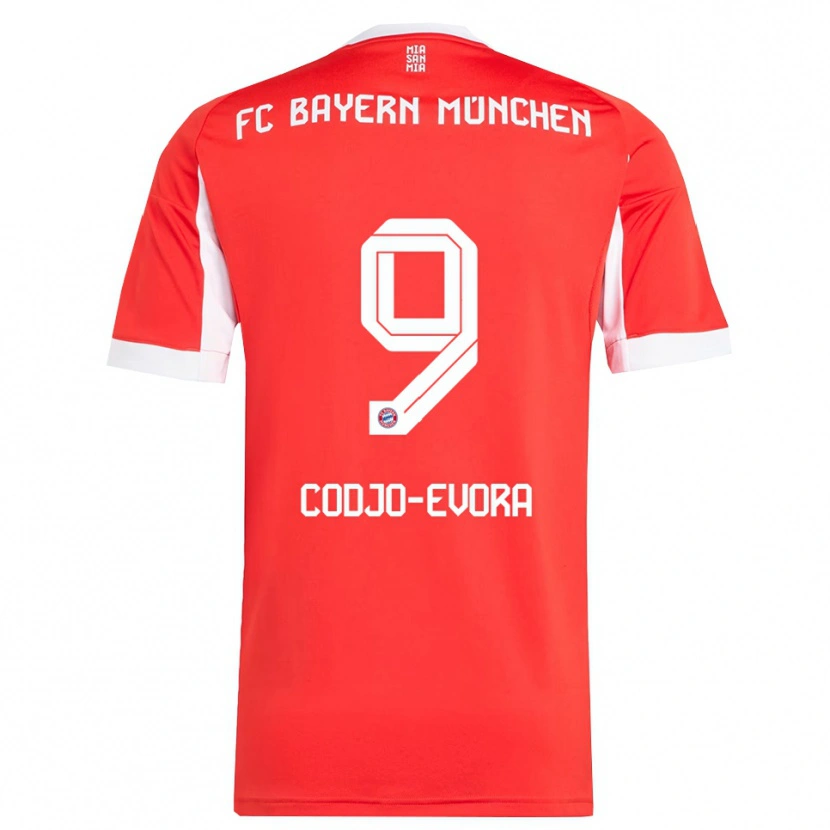 Danxen Damen Noah Codjo-Evora #9 Rot Weiß Heimtrikot Trikot 2025/26 T-Shirt Österreich