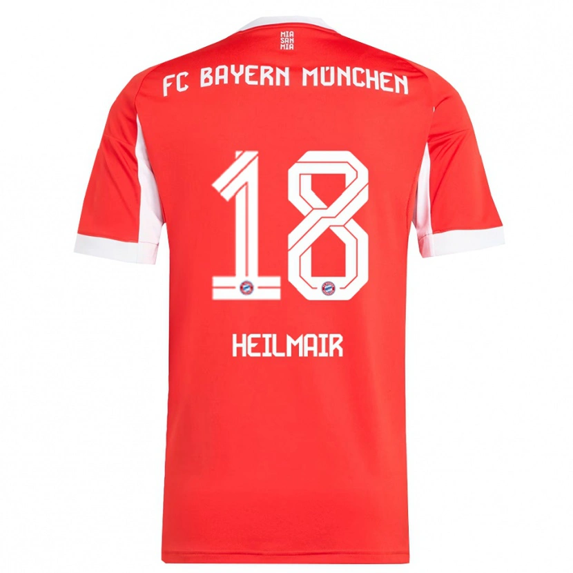 Danxen Damen Hannes Heilmair #18 Rot Weiß Heimtrikot Trikot 2025/26 T-Shirt Österreich