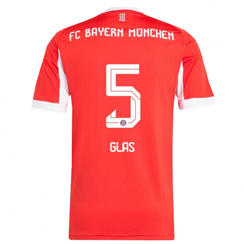 Danxen Damen Hanna Glas #5 Rot Weiß Heimtrikot Trikot 2025/26 T-Shirt Österreich