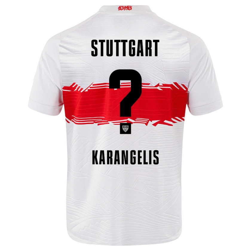 Danxen Damen Konstantinos Karangelis #0 Weiß Rot Heimtrikot Trikot 2025/26 T-Shirt Österreich