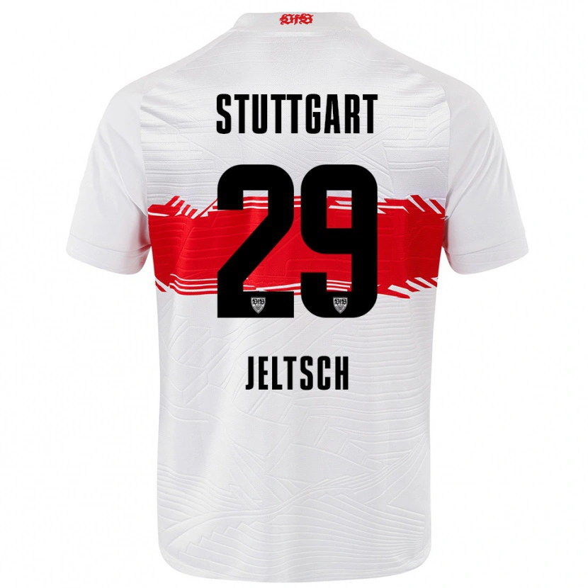 Danxen Damen Finn Jeltsch #29 Weiß Rot Heimtrikot Trikot 2025/26 T-Shirt Österreich