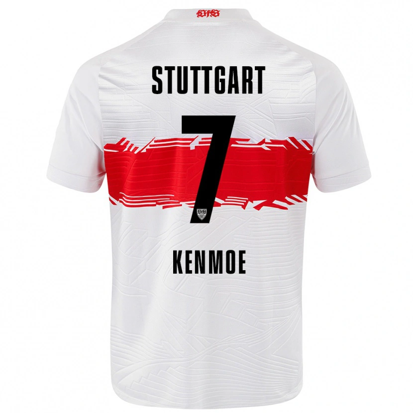 Danxen Damen Brayann Kenmoe #7 Weiß Rot Heimtrikot Trikot 2025/26 T-Shirt Österreich