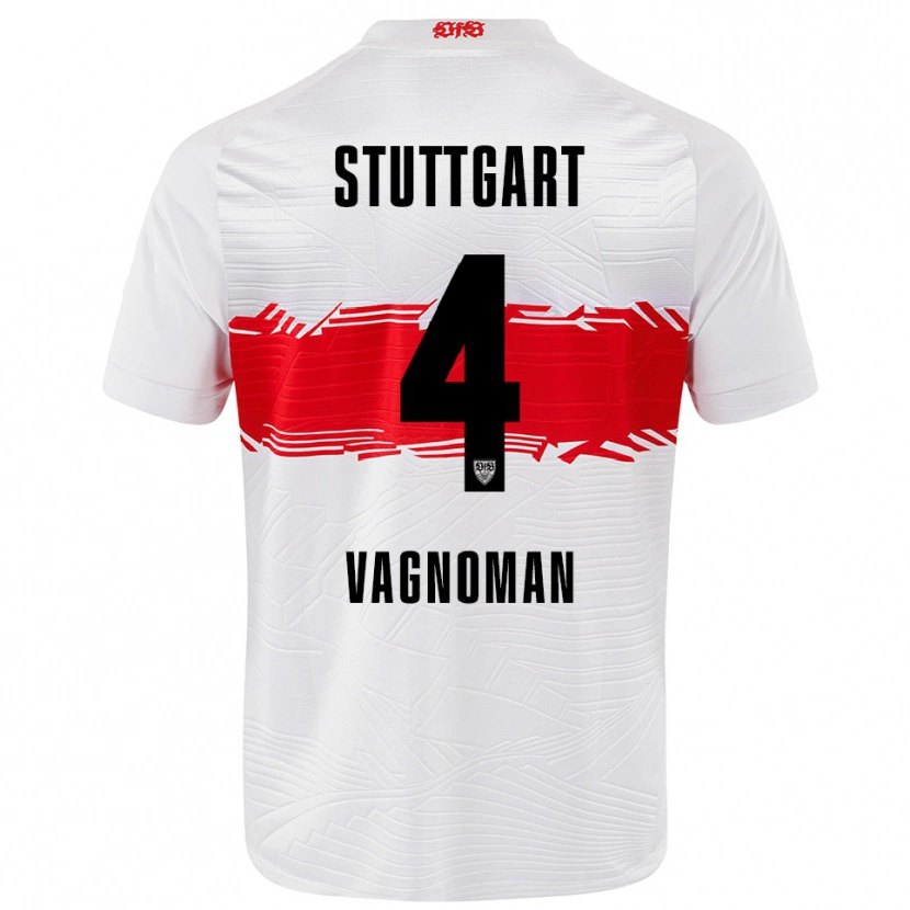 Danxen Damen Josha Vagnoman #4 Weiß Rot Heimtrikot Trikot 2025/26 T-Shirt Österreich