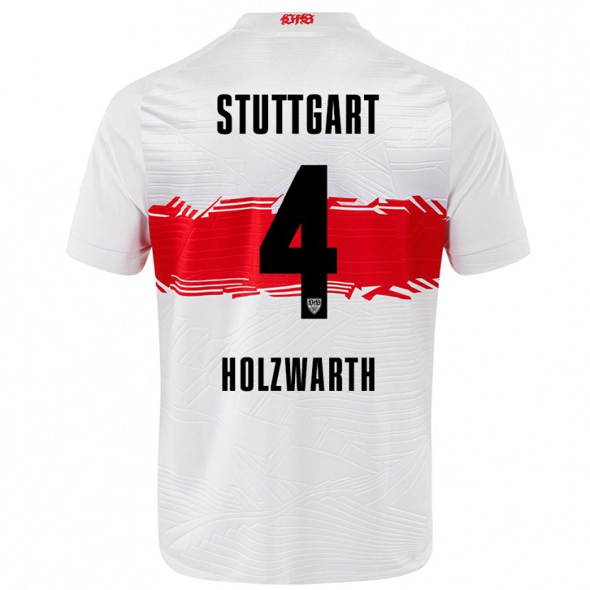 Danxen Damen Luc Holzwarth #4 Weiß Rot Heimtrikot Trikot 2025/26 T-Shirt Österreich