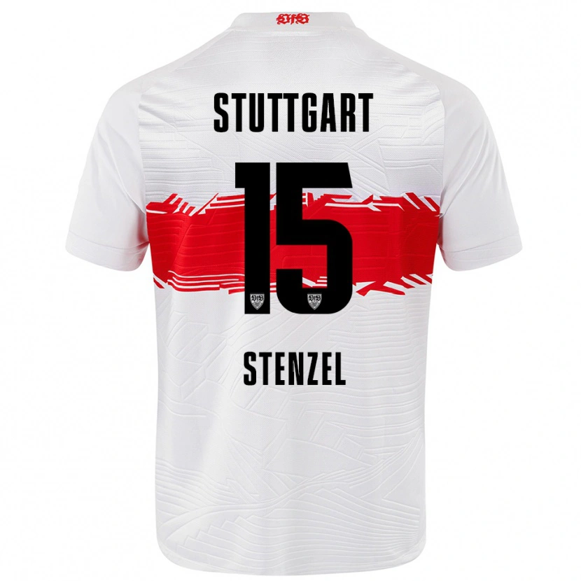Danxen Damen Pascal Stenzel #15 Weiß Rot Heimtrikot Trikot 2025/26 T-Shirt Österreich