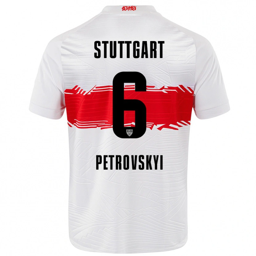 Danxen Damen Mykola Petrovskyi #6 Weiß Rot Heimtrikot Trikot 2025/26 T-Shirt Österreich