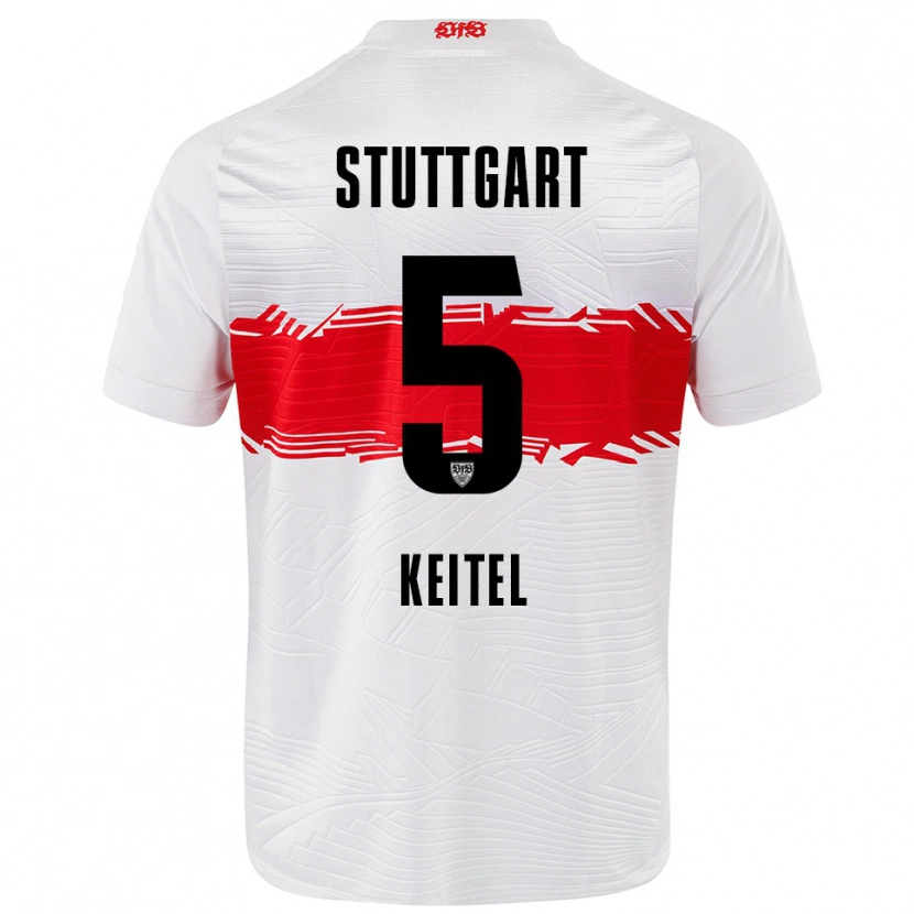 Danxen Damen Yannik Keitel #5 Weiß Rot Heimtrikot Trikot 2025/26 T-Shirt Österreich