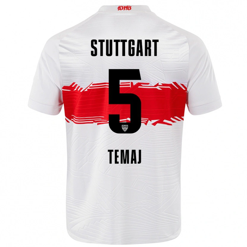 Danxen Damen Laureta Temaj #5 Weiß Rot Heimtrikot Trikot 2025/26 T-Shirt Österreich