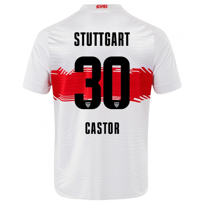 Danxen Damen Joy Castor #30 Weiß Rot Heimtrikot Trikot 2025/26 T-Shirt Österreich