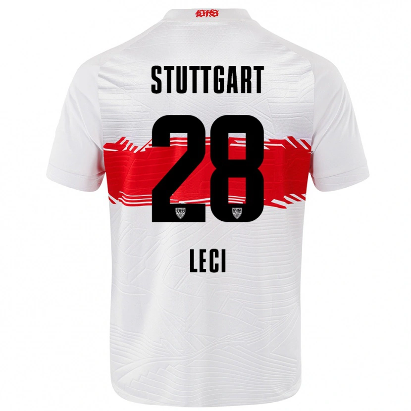 Danxen Damen Besarta Leci #28 Weiß Rot Heimtrikot Trikot 2025/26 T-Shirt Österreich