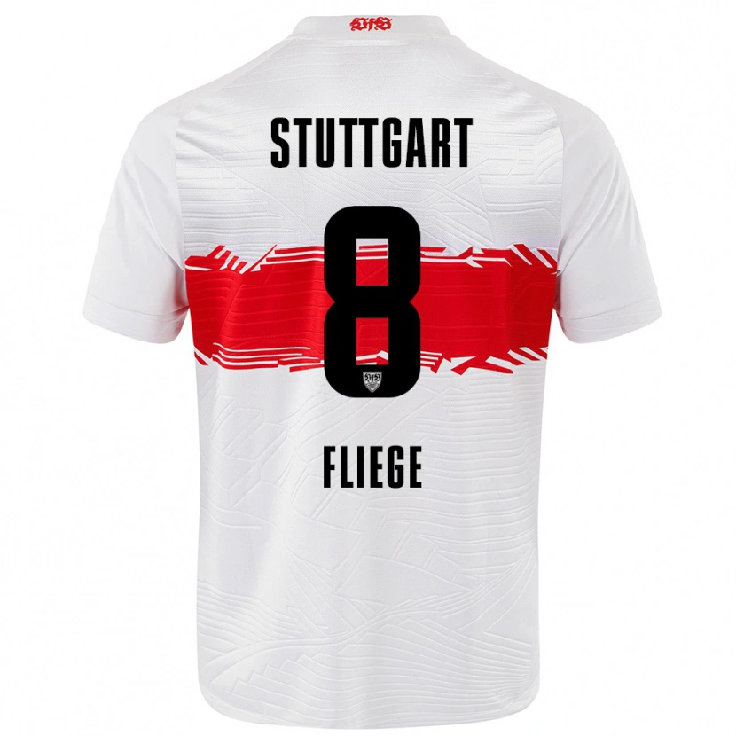 Danxen Damen Anna Fliege #8 Weiß Rot Heimtrikot Trikot 2025/26 T-Shirt Österreich