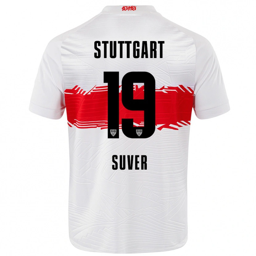 Danxen Damen Jakov Suver #19 Weiß Rot Heimtrikot Trikot 2025/26 T-Shirt Österreich