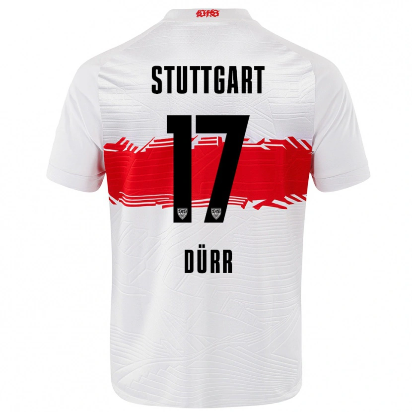 Danxen Damen Muriel Dürr #17 Weiß Rot Heimtrikot Trikot 2025/26 T-Shirt Österreich