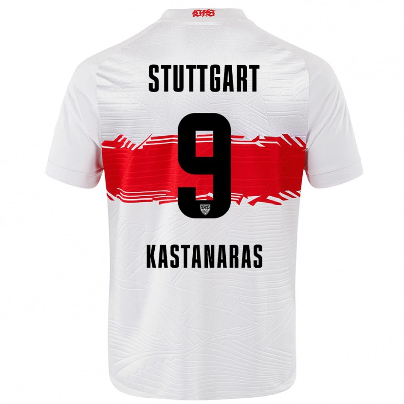 Danxen Damen Thomas Kastanaras #9 Weiß Rot Heimtrikot Trikot 2025/26 T-Shirt Österreich