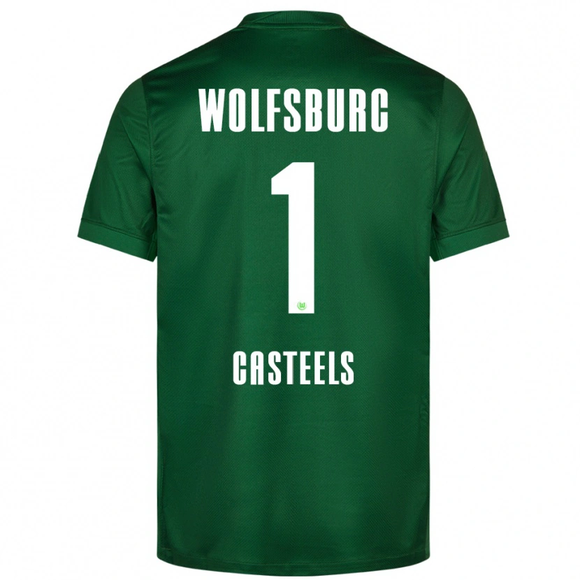 Danxen Damen Koen Casteels #1 Grün Weiß Heimtrikot Trikot 2025/26 T-Shirt Österreich