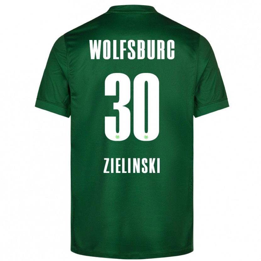 Danxen Damen Jakub Zielinski #30 Grün Weiß Heimtrikot Trikot 2025/26 T-Shirt Österreich