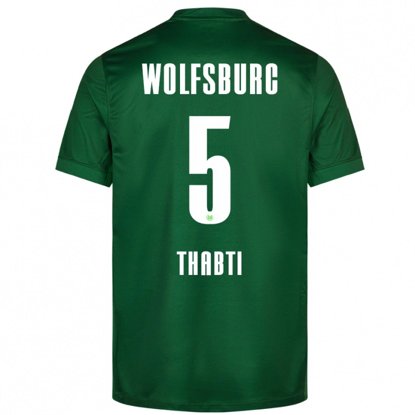 Danxen Damen Mohamed Thabti #5 Grün Weiß Heimtrikot Trikot 2025/26 T-Shirt Österreich