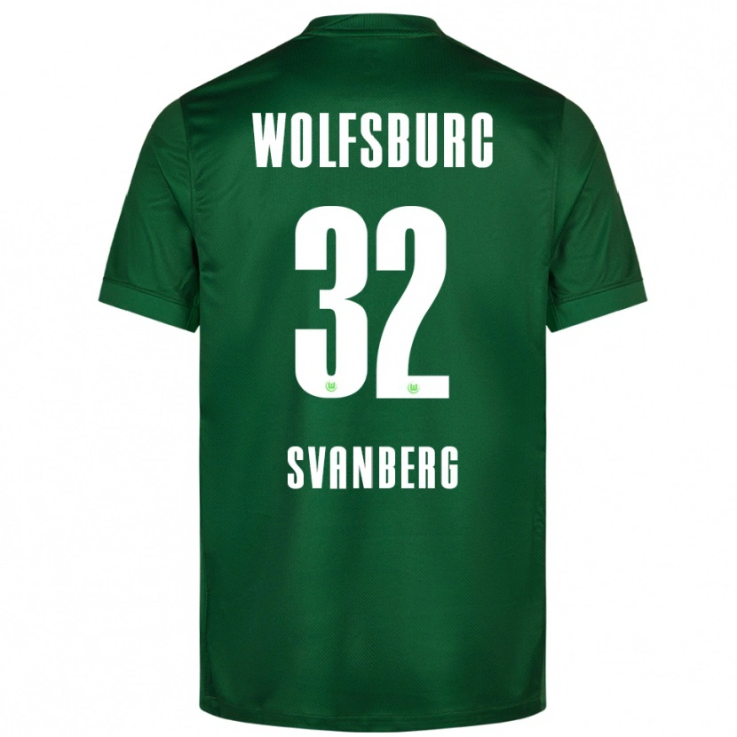Danxen Damen Mattias Svanberg #32 Grün Weiß Heimtrikot Trikot 2025/26 T-Shirt Österreich