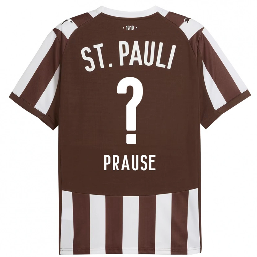 Danxen Damen Sebastian Prause #0 Kaffee Weiß Heimtrikot Trikot 2025/26 T-Shirt Österreich