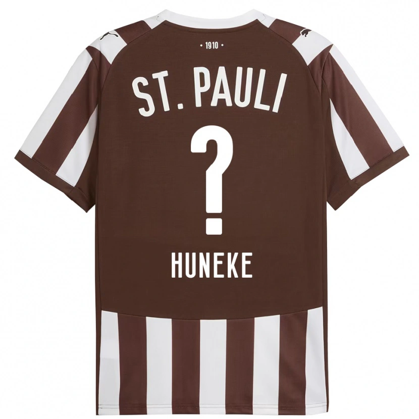 Danxen Damen Marvin Huneke #0 Kaffee Weiß Heimtrikot Trikot 2025/26 T-Shirt Österreich