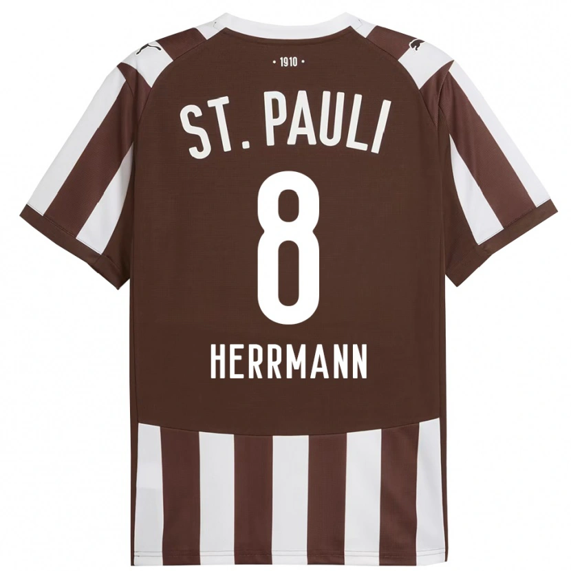 Danxen Damen Max Herrmann #8 Kaffee Weiß Heimtrikot Trikot 2025/26 T-Shirt Österreich