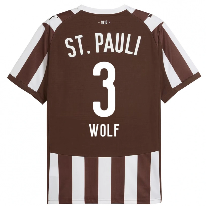 Danxen Damen Raphael Wolf #3 Kaffee Weiß Heimtrikot Trikot 2025/26 T-Shirt Österreich