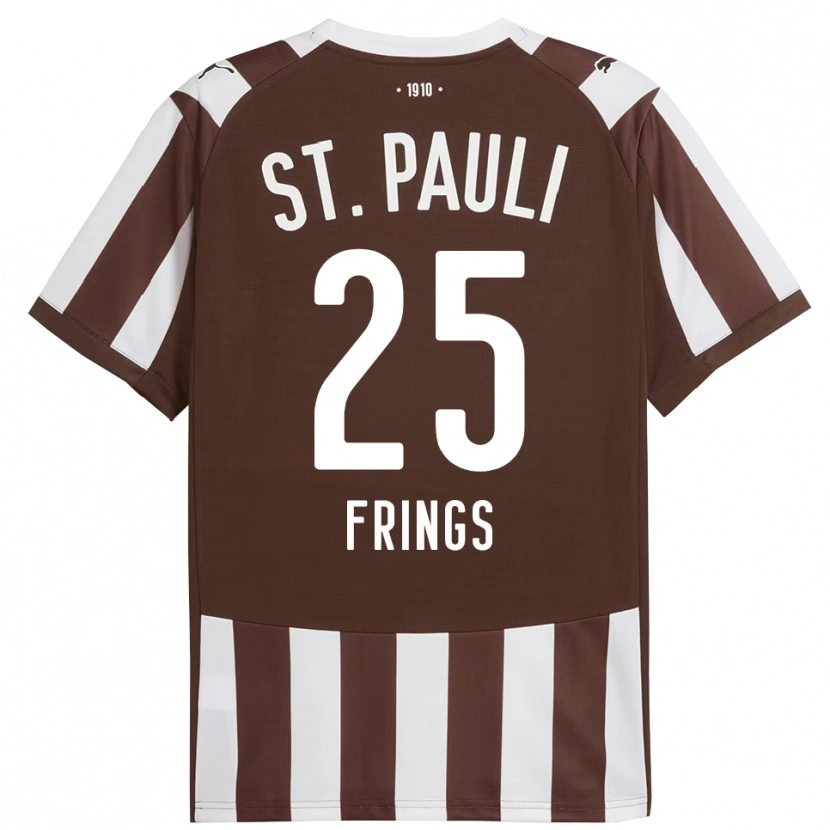 Danxen Damen Emma Frings #25 Kaffee Weiß Heimtrikot Trikot 2025/26 T-Shirt Österreich