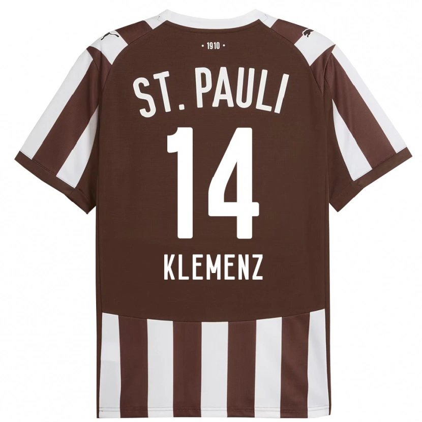 Danxen Damen Julian Klemenz #14 Kaffee Weiß Heimtrikot Trikot 2025/26 T-Shirt Österreich