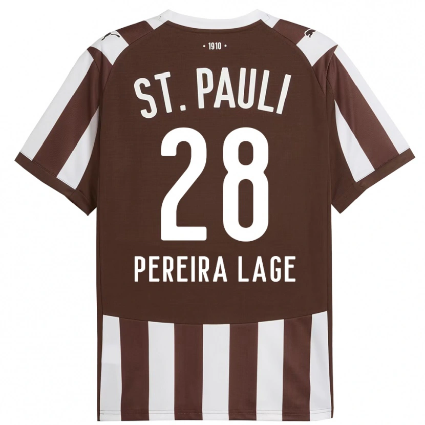 Danxen Damen Mathias Pereira Lage #28 Kaffee Weiß Heimtrikot Trikot 2025/26 T-Shirt Österreich