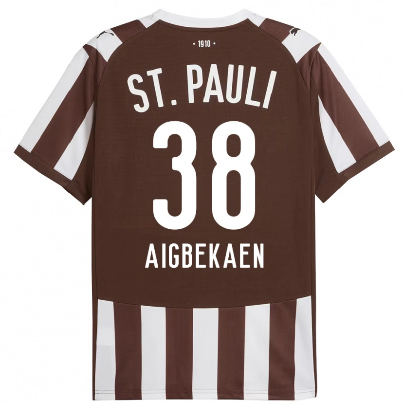 Danxen Damen Romeo Aigbekaen #38 Kaffee Weiß Heimtrikot Trikot 2025/26 T-Shirt Österreich