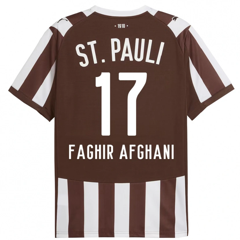 Danxen Damen Younan Faghir Afghani #17 Kaffee Weiß Heimtrikot Trikot 2025/26 T-Shirt Österreich