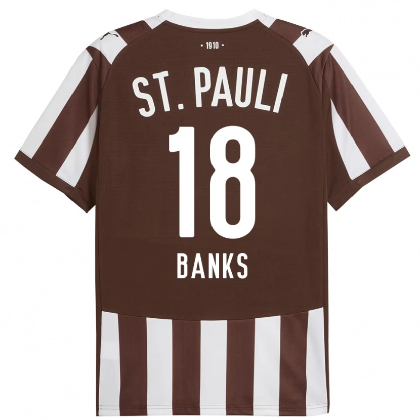 Danxen Damen Scott Banks #18 Kaffee Weiß Heimtrikot Trikot 2025/26 T-Shirt Österreich