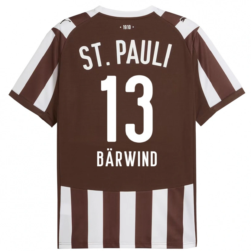 Danxen Damen Jonas Bärwind #13 Kaffee Weiß Heimtrikot Trikot 2025/26 T-Shirt Österreich