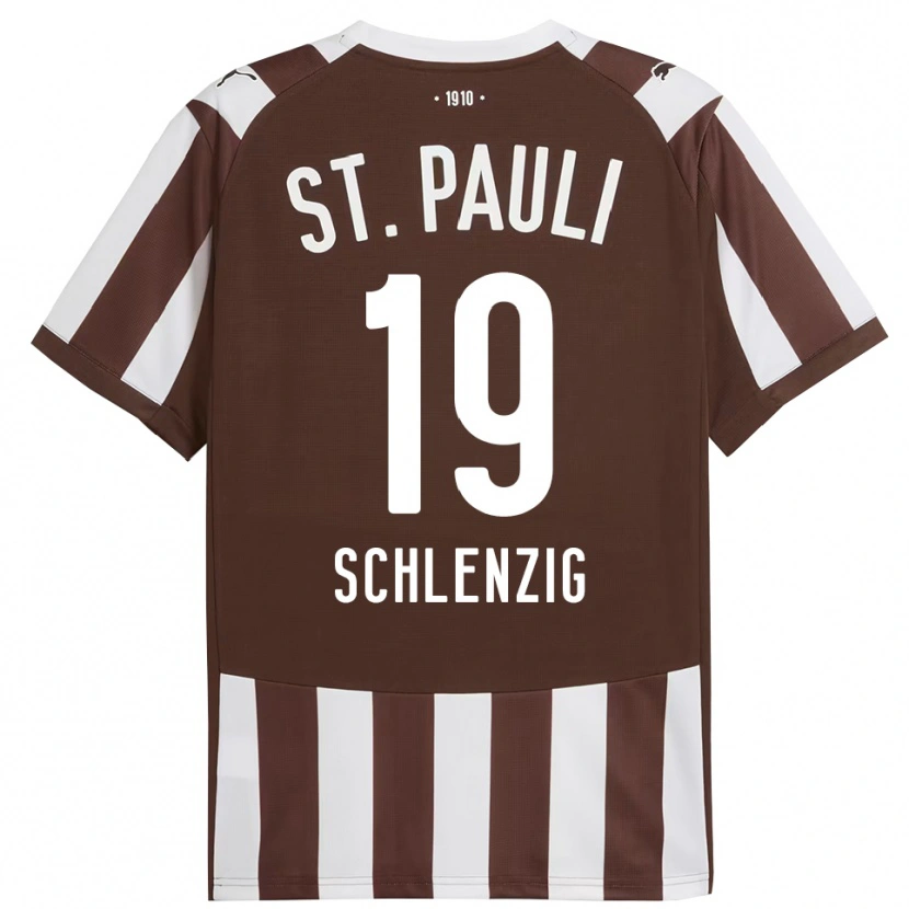 Danxen Damen Lilius Schlenzig #19 Kaffee Weiß Heimtrikot Trikot 2025/26 T-Shirt Österreich