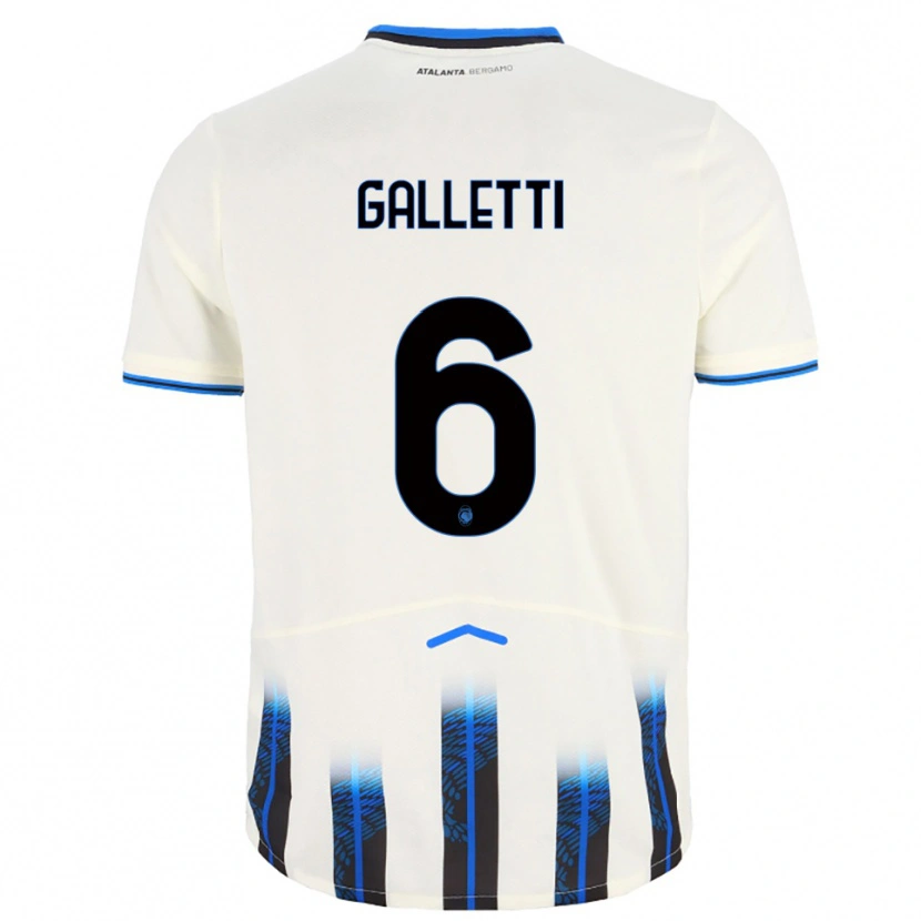 Danxen Damen Elia Galletti #6 Weiß Blau Auswärtstrikot Trikot 2025/26 T-Shirt Österreich