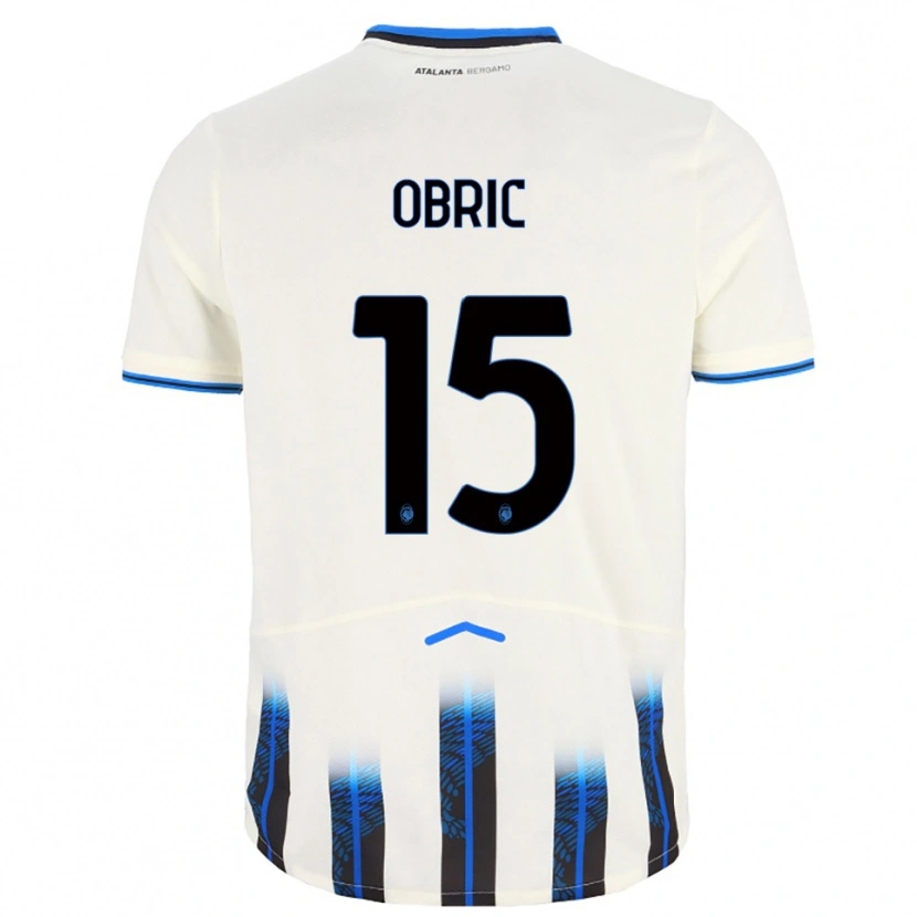 Danxen Damen Relja Obric #15 Weiß Blau Auswärtstrikot Trikot 2025/26 T-Shirt Österreich