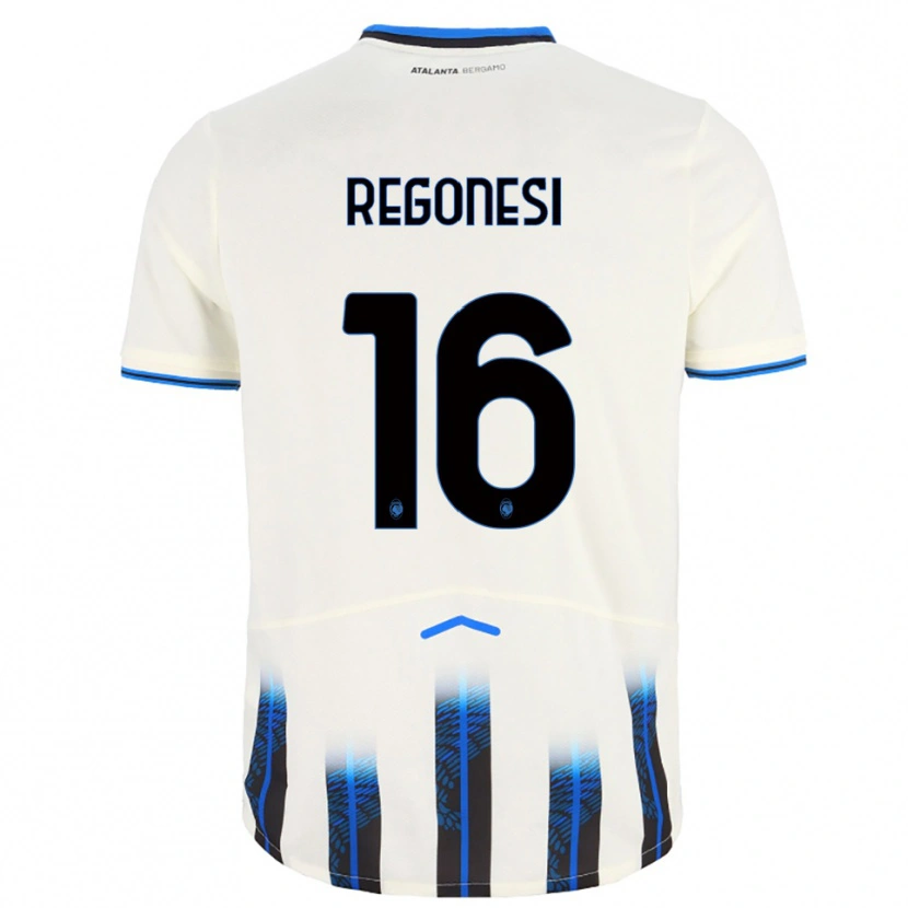 Danxen Damen Nicolò Regonesi #16 Weiß Blau Auswärtstrikot Trikot 2025/26 T-Shirt Österreich