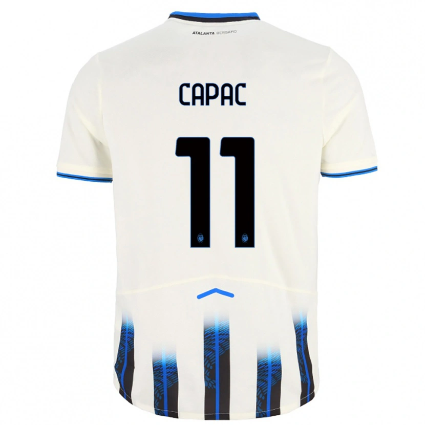 Danxen Damen Alexandru Capac #11 Weiß Blau Auswärtstrikot Trikot 2025/26 T-Shirt Österreich